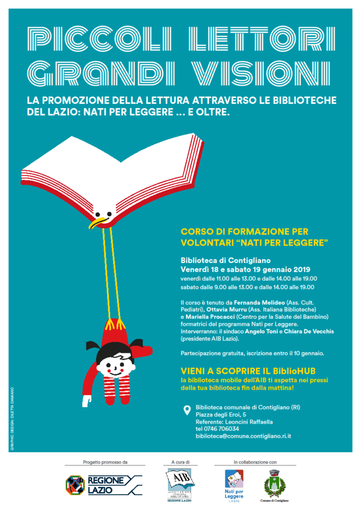 BIBLIOTECA COMUNALE – corso di formazione PICCOLI LETTORI GRANDI VISIONI