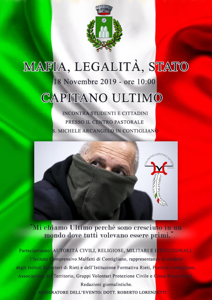 Mafia, Legalità, Stato – CAPITANO ULTIMO