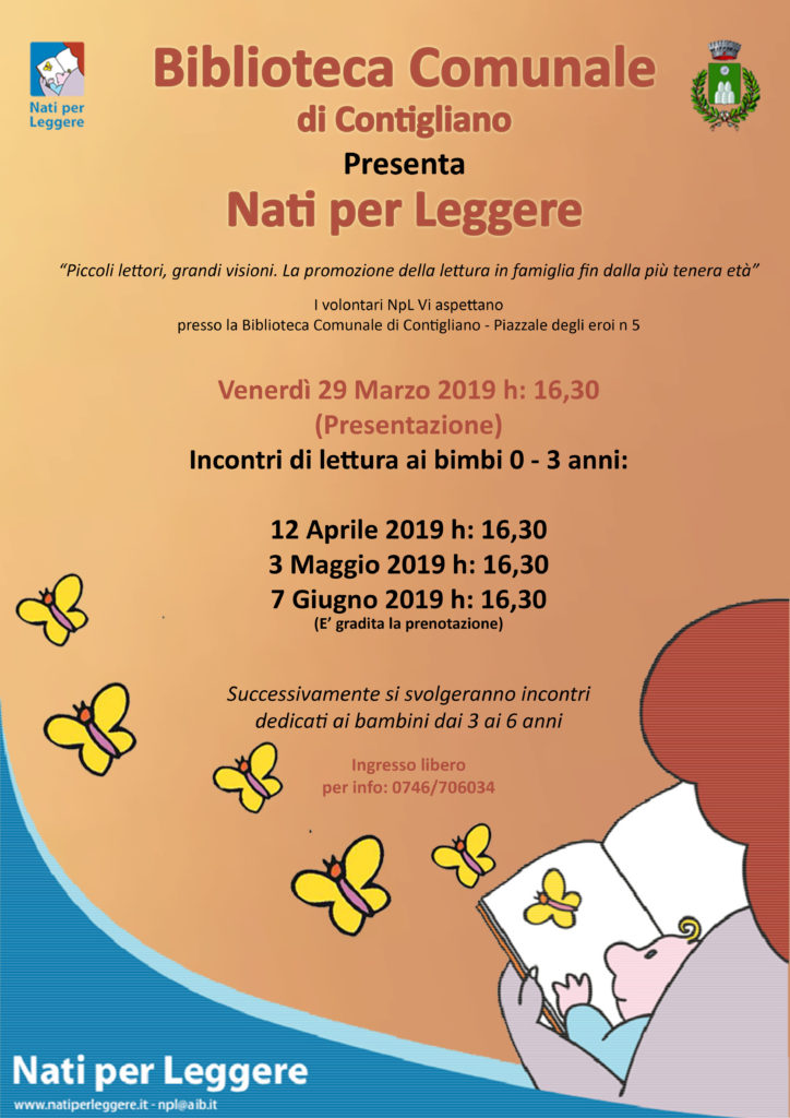 BIBLIOTECA COMUNALE – Nati per Leggere