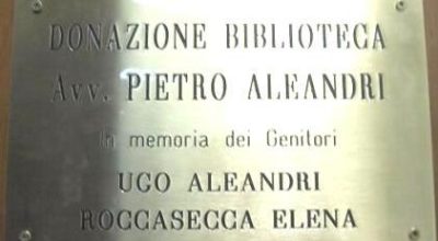 Inaugurazione della Sala dedicata alla Donazione Avv.to Pietro Aleandri